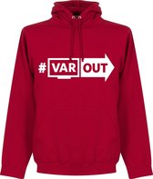 VARout Hoodie - Rood/ Wit - XL