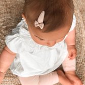 Baby haarspeldjes met strik - Powder tones | Roze, Bruin | Baby