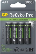 Piles AA rechargeables GP ReCyko Pro - 4 pièces