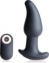 Gyro M 10X Curved Rimming Plug with RC - Black - Prostate Vibrators - black - Discreet verpakt en bezorgd