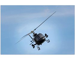 Poster – Helikopter die een Bocht maakt - 60x40cm Foto op Posterpapier