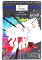 Set: Tombow Twintone stiften + Mixed media papier + rol-etui + waterverf