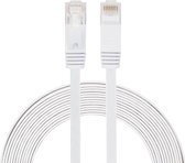 Câble LAN réseau Ethernet plat ultra fin CAT6 5 m (1000 Mbps) - Blanc