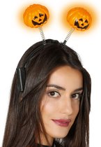 Halloween Haarband Pompoenen met licht