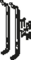 Flamco-Stelrad 612 wandconsole met rilsan scherp type 20/21/22/33 700/60mm set= 2st, prijs= per set