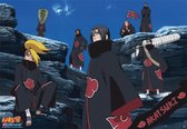 Naruto Shippuden poster met de Akatsuki-leden in hun rode en zwarte kleding.