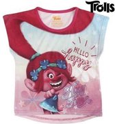 T-Shirt met Korte Mouwen voor kinderen Trolls 72618