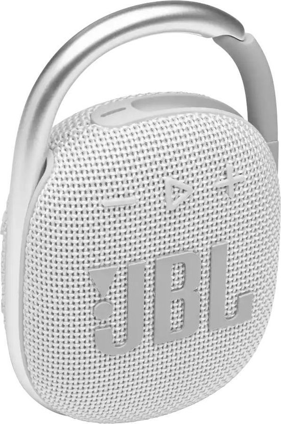 JBL Clip 4 Wit - Draagbare Bluetooth Mini Speaker