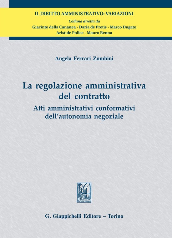 La regolazione amministrativa del contratto - cover