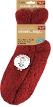Chaussettes rouges / chaussettes de maison / chaussettes de lit pour femmes - Chaussettes d'intérieur de maison pour femmes - Chaussettes Slof
