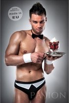 Passion Men - Erotisch Kostuum voor hem - Kelner - Maat S/M - Zwart en Wit