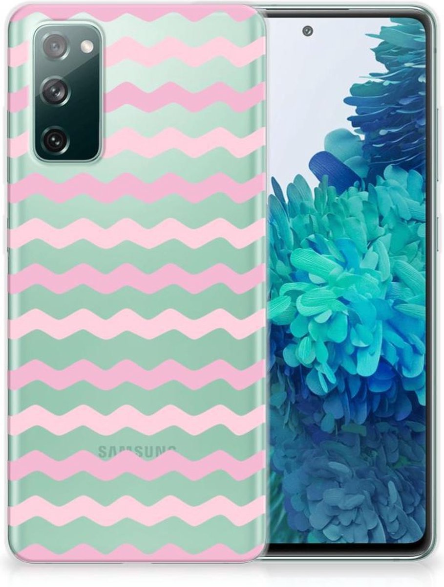 Samsung Galaxy S20 FE TPU bumper Waves Roze
