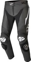 ALPINESTARS TRACK V2 ZWART WIT LEREN MOTORBROEK 46
