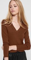 Only ONLLYNSIE LS PULLOVER - Tortoise Shell Brown