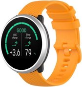 Siliconen Smartwatch bandje - Geschikt voor  Polar Ignite siliconen bandje - oranje - Horlogeband / Polsband / Armband