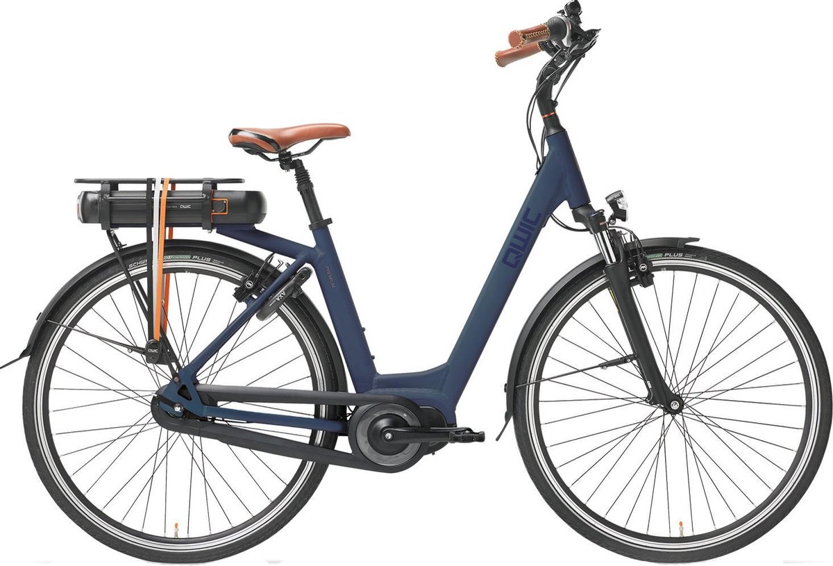 Integratie Bounty boycot Qwic Premium MN7 HS11 - Elektrische fiets - Dames - 49 CM - Midnight Blue |  bol.com
