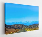 Onlinecanvas - Schilderij - Asphalt Sky Clouds Countryside Art Horizontal Horizontal - Multicolor - 75 X 115 Cm