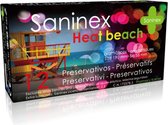 Saninex - condooms - 12 stuks - condooms met glijmiddel - heat beach