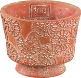 PTMD  farah oranje cement patroon pot rond m