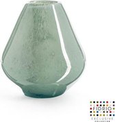 Design vaas venice - Fidrio MOSS - glas, mondgeblazen bloemenvaas - diameter 15 cm hoogte 20 cm