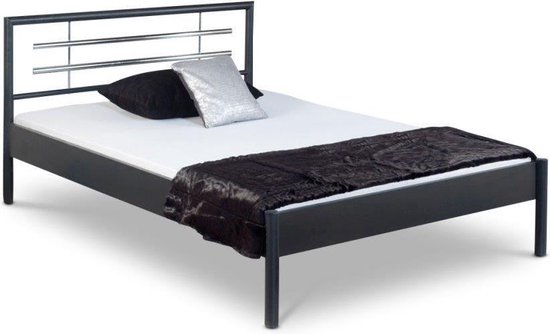 Bed Box Wonen - Molly metalen bed - 160x210 - Antraciet | bol.com