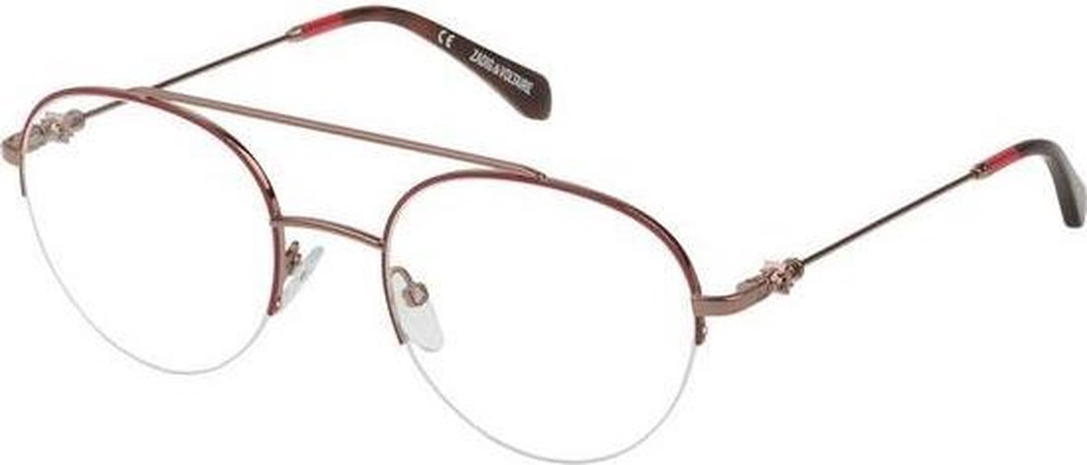 Ladies' Spectacle frame Zadig & Voltaire VZV205510SHL Red