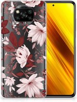 Silicone Back Case Xiaomi Poco X3 | Poco X3 Pro GSM Hoesje Watercolor Flowers