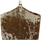 Mand Koeienhuid Bruin Leder / Bont 50x21x40cm | Mars & More