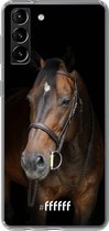 6F hoesje - geschikt voor Samsung Galaxy S21 -  Transparant TPU Case - Horse #ffffff