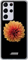 6F hoesje - geschikt voor Samsung Galaxy S21 Ultra -  Transparant TPU Case - Butterscotch Blossom #ffffff