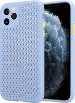 Shieldcase siliconen hoesje met gaatjes geschikt voor Apple iPhone 11 Pro - lichtpaars