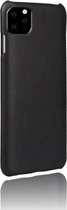 Shieldcase geschikt voor Apple iPhone 12 / 12 Pro - 6.1 inch vintage leren hoesje - zwart