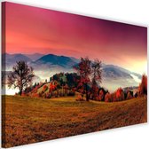 Schilderij Heuvels in de herfst, 2 maten, multi-gekleurd, Premium print