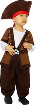 FUNIDELIA Piraten kostuum voor baby - 12-24 mnd (81-92 cm) - Bruin