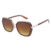 IZZLE Zonnebril Dames 1304 - UV400 bescherming - Demi montuur/Gekleurd glas