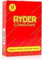 Ryder Condooms - 12 Stuks - Glijmiddel - Condooms - Vibrator - Penis - Buttplug - Sexy - Tril ei - Erotische - Man - Vrouw - Heren - Dames