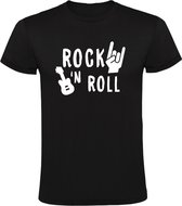 Rock n Roll Heren t-shirt | muziek | rock and roll | rockabilly | united states | music | Zwart