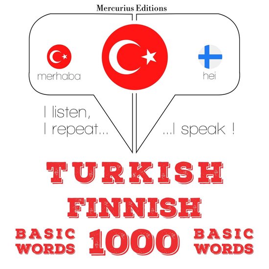 Türkçe - Fince: 1000 temel kelime - cover