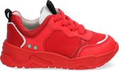 BunniesJR Charlie Chunky Jongens Lage Sneakers - Rood - Leer - Veters