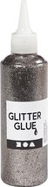 Glitterlijm. zilver. 118 ml/ 1 fles