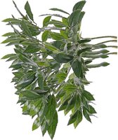 4x stuks kunstplant takken laurierblad tak groen van 48 cm - Boeketten maken kunstplanten
