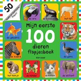 Boek cover Mijn eerste 100  -   Mijn eerste 100 dieren flapjesboek van Roger Priddy (Hardcover)
