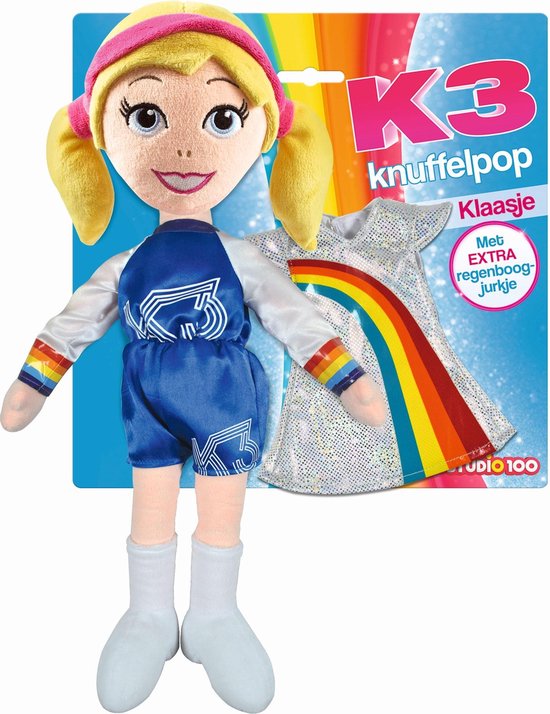 Reproduceren censuur wond K3 - Knuffel - Pluche knuffelpop met Roller Disco verkleedpakje - met extra  Regenboog... | bol.com