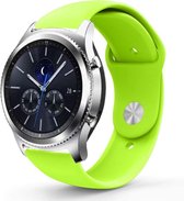 Siliconen Smartwatch bandje - Geschikt voor  Samsung Gear S3 sport band - lichtgroen - Horlogeband / Polsband / Armband