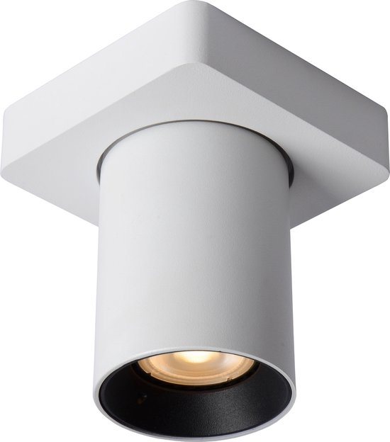 Lucide NIGEL - Spot plafond - LED Dim to warm - GU10 - 1x5W 2200K/3000K - Blanc