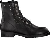 Hip H1167 Veterboots - Laarzen Met Veters - Meisjes - Zwart - Maat 33