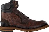 Mazzeltov J4997 Veterboots - Laarzen Met Veters - Heren - Bruin - Maat 45