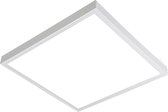 LED Paneel - Aigi Clena - 30x30 Helder/Koud Wit 6000K - 12W Opbouw Vierkant - Mat Wit - Flikkervrij