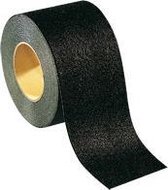 Anti slip tape, voor gestructureerde oppervlakken 100 mm Zwart
