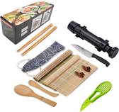 XL Sushi Set  - Sushi maker- Zelf Sushi Maken Kit - Pakket met Sushi Bazooka, Stokjes en Mat